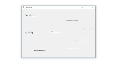 How to make a dotted lines instead of Textbox - Vb.net @mikecodz2821