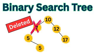 Deletion Operation in Binary Search Tree | BST Operations | Data Structures