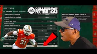 Famous College Football 26 Dynasty Mode - I'm Performing A Player Speed Parity Scale Test In Real Time Profile