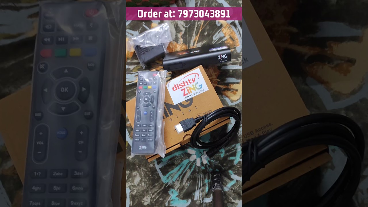 Dish TV Zing 3700 HD with 4 Years Pack Unboxing 🤩 