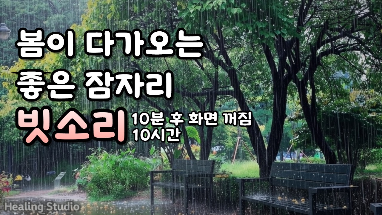 진짜 빗소리로 편안한 수면을 약속합니다ㅣ완벽한 빗소리