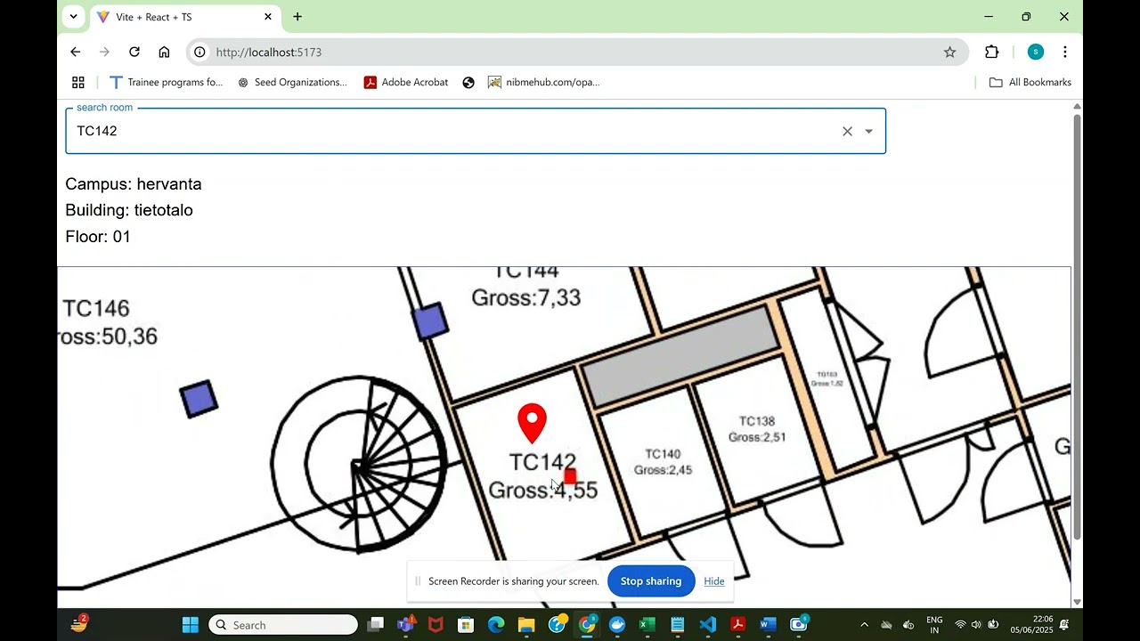 Tuni Room Finder App Demo