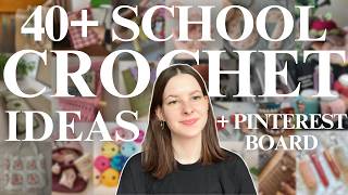 40+ back to school crochet ideas! ✏️ accessories, school supplies, decor, organization, and more!