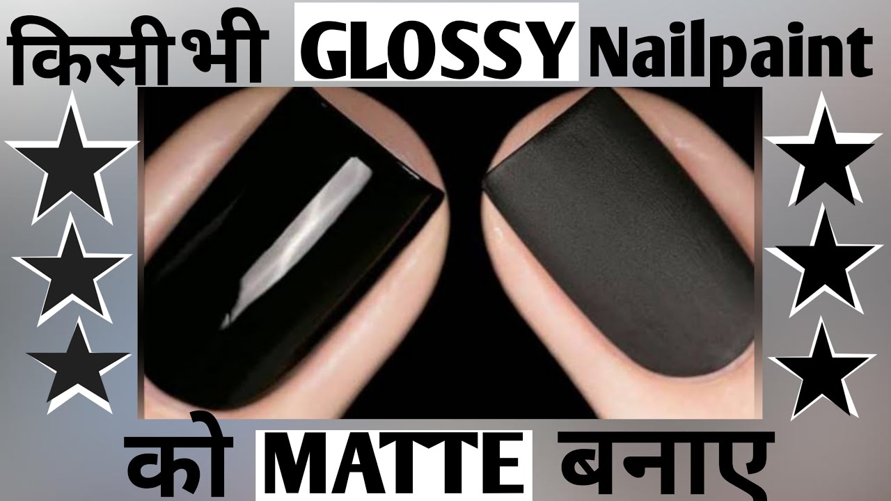 How to make nails matte
