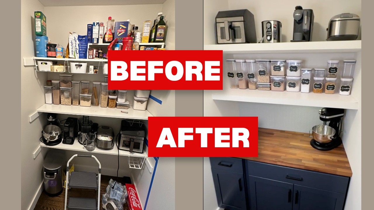 DIY Small Pantry Makeover - From Cluttered to Organized!