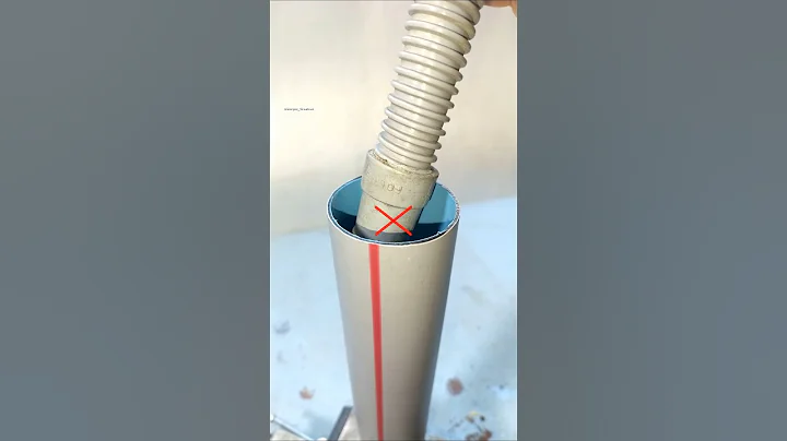 Remember this plumbing trick! How to connect a washing machine hose to a large sewer pipe #diy #tips