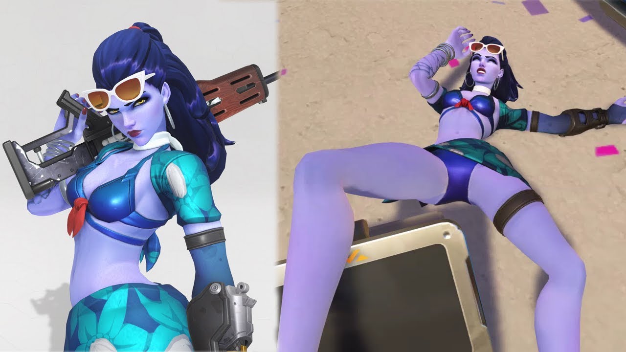 위도우메이커 료나 (Overwatch WidowMaker Ryona Côte d'Azur Skin) - YouTube.