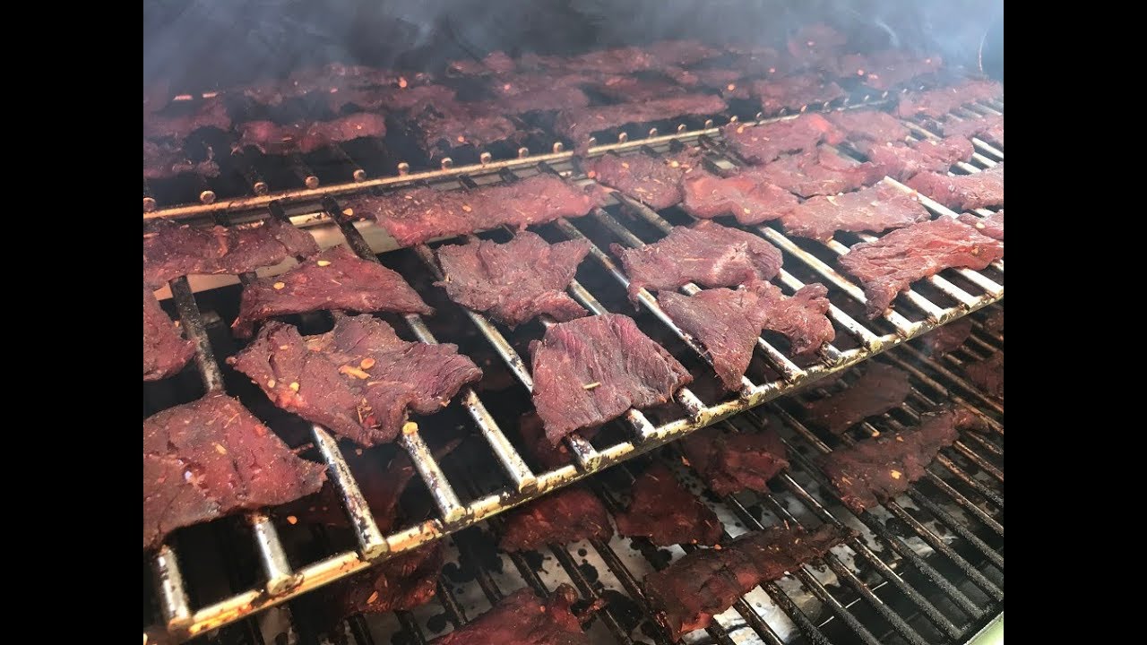 sweet-heat-beef-jerky-on-the-grilla-silverbac-youtube