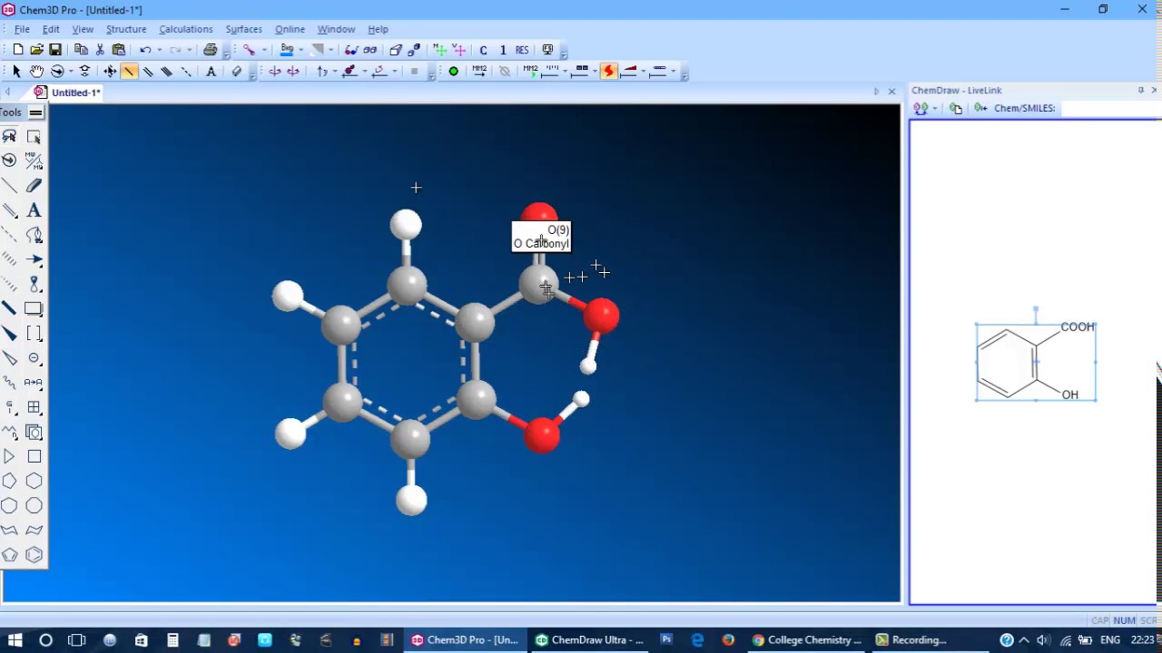 Drawing 3d Structures Of Organic Compounds For Your Research Articles In Chemdraw And Chem 3d Pro Youtube