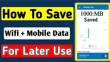 How To Save Internet Data From Wifi And Use It Later || How To Store internet Data And Use It Later