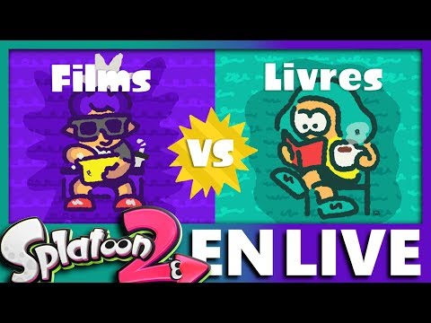 SPLATFEST FILMS vs LIVRES ! - Splatoon 2 - Le Splatfest européen c'est ce weekend et on va jouer à tout ça en live et surement en squad à 4 avec d'autres gens !