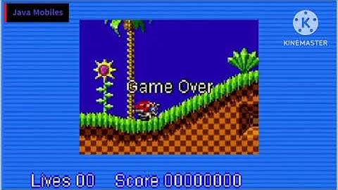 sonic java game over kinemaster