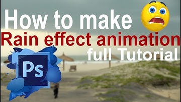 How to make rain effect animation on photoshop cc 2018 HD || Photoshop Animation Tutorial ||