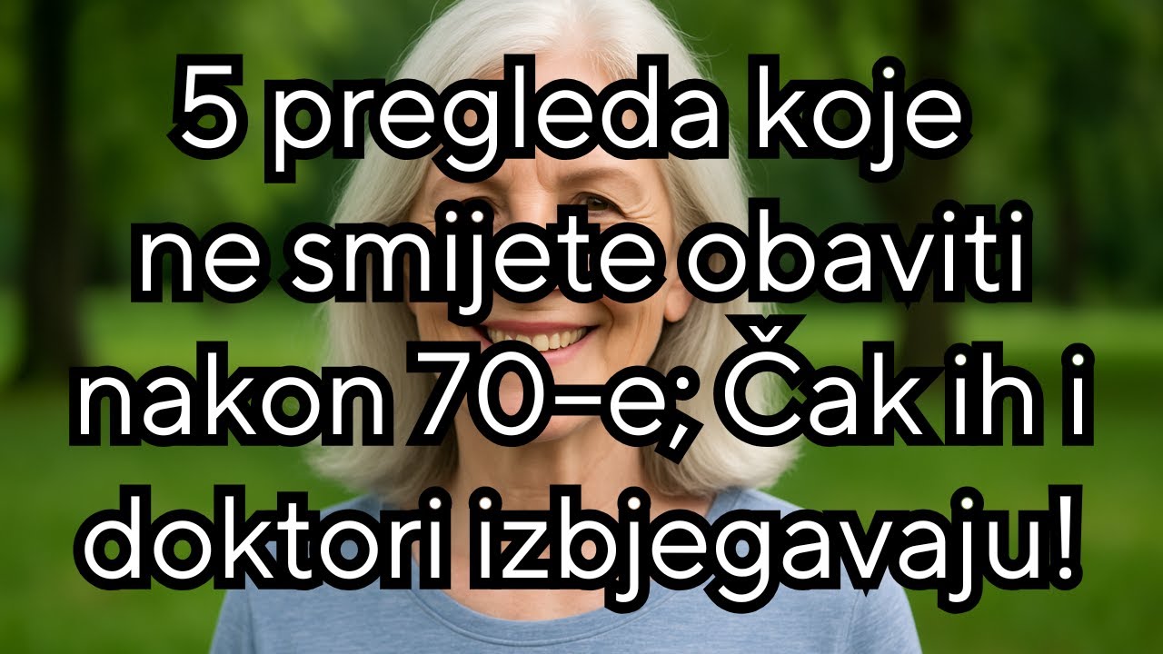 Šokantna istina o rutinskim pregledima za starije osobe!
