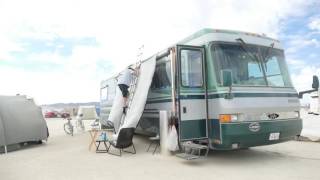Camp Cruisin' Crew Setup Time-lapse @ Burning Man 2016