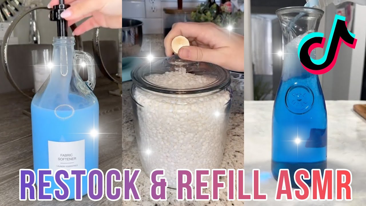🫧🧼 Laundry ASMR Restock and Refill Organizing TikTok Compilation ✨ No Music