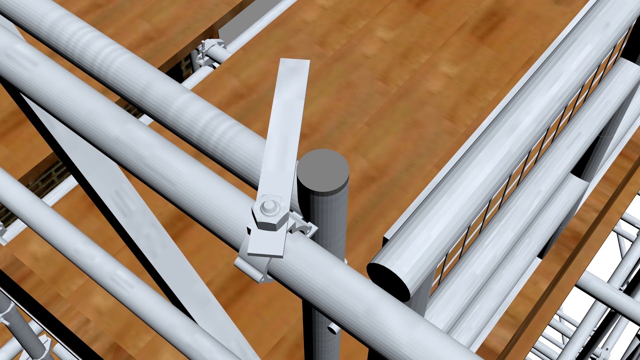 Scaffold loading bay gate