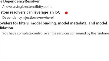 0610 ASP NET MVC 3 Fundamentals Dependency Resolution   Summary