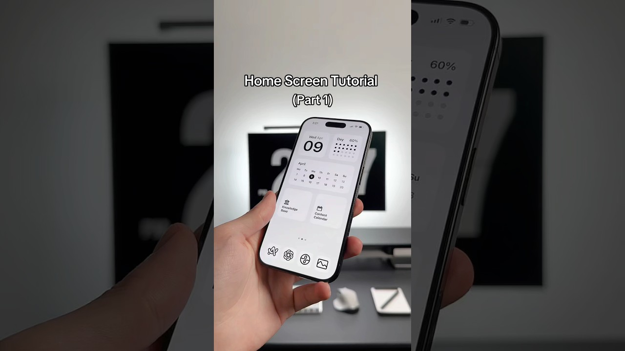 My iPhone home screen tutorial #minimalist #productivity #setup