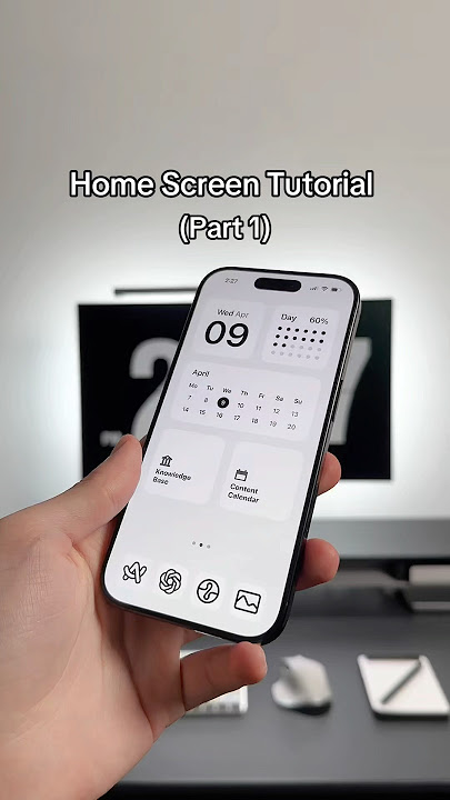 My iPhone home screen tutorial #minimalist #productivity #setup