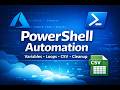 Azure PowerShell Automation: Variables, Loops, CSV Upload & Cleanup (Hands-On Guide)