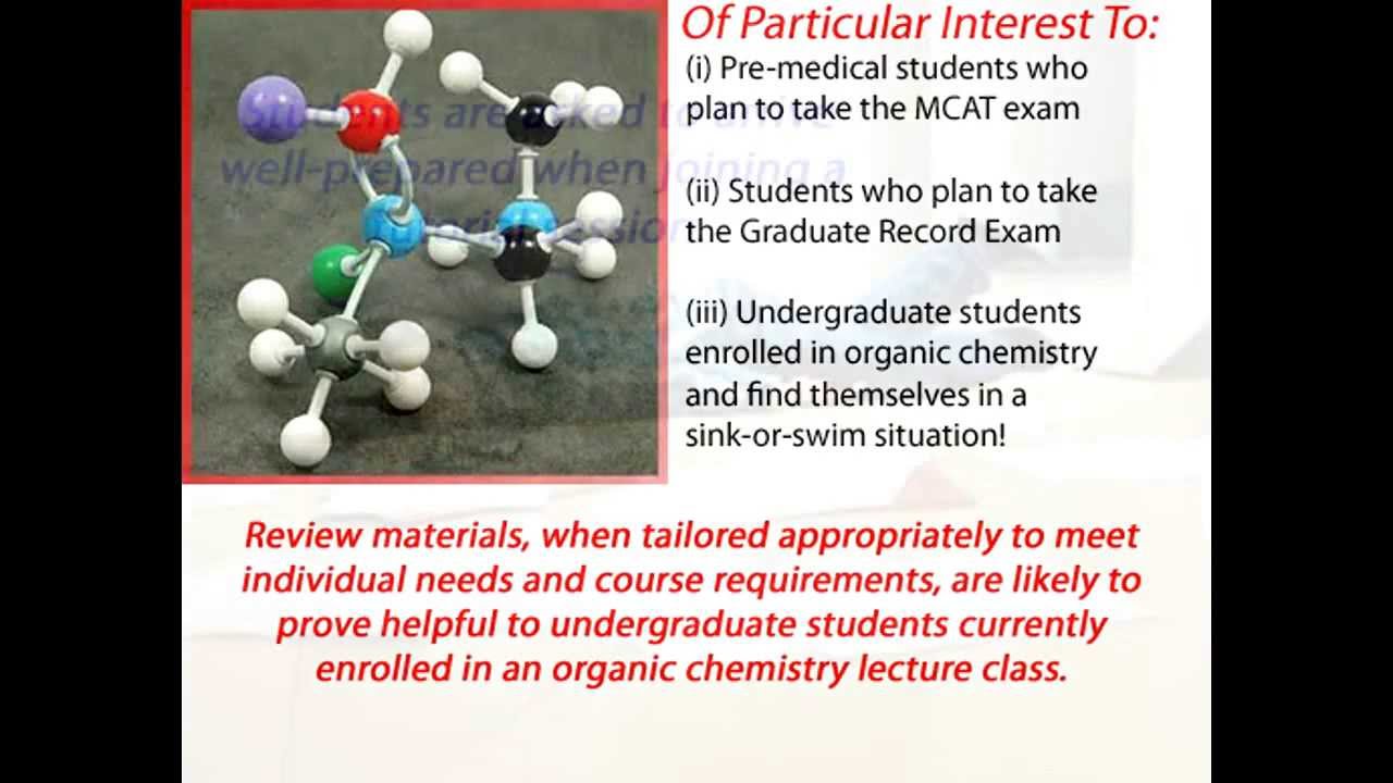 Experienced Organic Chemistry Tutor Prepare for GRE/MCAT Exams YouTube