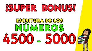 [NUEVO] 😂Números Del 4500 al 5000 | Counting In Spanish 4500 to 5000✅ | 4500-5000 SPANISH