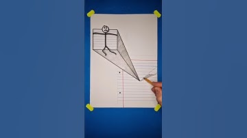 Incredible 3D Real Illusion On Paper 😲🔥 #3dart #3ddrawing #3dfigure #drawingtutorial  #paperart #art