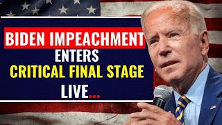 Historic Showdown: Biden Impeachment Reaches Climactic Conclusion | US News | Congress Hearing LIVE