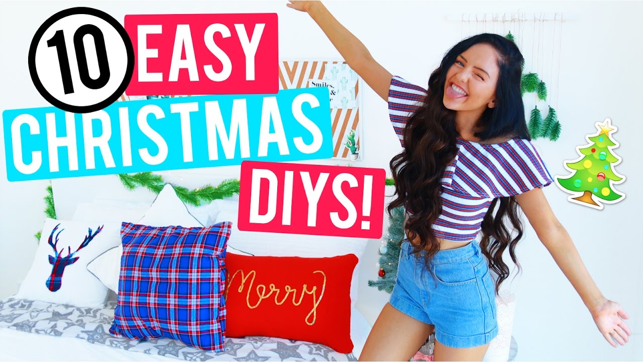 10 Easy Christmas Room Decor DIYs 2016! Cheap and Easy Holiday ...