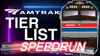 The Amtrak Tier List SPEEDRUN