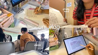 ✧˚. 🎀🫧first week(s) at uni, study vlog, productive day, completing tasks 💭₊˚ෆ