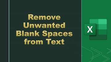 How to Remove Extra Spaces In Excel | How to use Trim Function