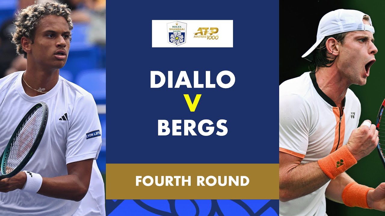 Gabriel Diallo vs Zizou Bergs Match Highlights Rolex Shanghai Masters