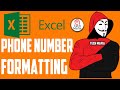 Excel Phone Number Formatting | using excel to format phone numbers | Tech Mafia