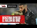 BENZEMA PRESENTA EL BALÓN DE ORO AL BERNABÉU