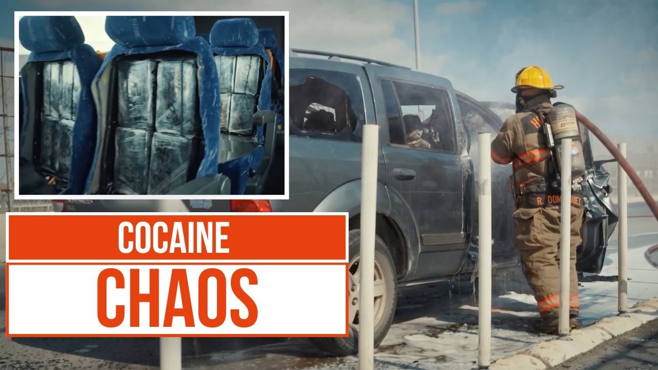 Film backdrop image for Huge Drug Bust:130 Cocaine Packets Hidden in a Bus (2026)