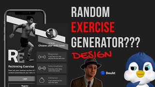 Designing a Random exercise generator App in Figma.. screenshot 3