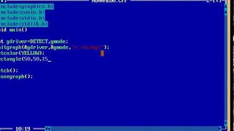 Program in C / C++  to create  ellipse , rectangle (Basic)
