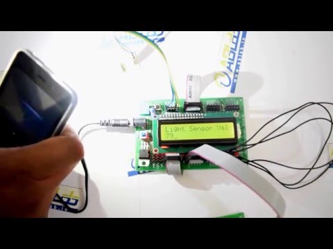 Analog Light Sensor Interfacing with AVR ATmega16 Microcontroller and LCD Display by ABLab Solutions