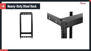 Rosewill 20U Open Frame Network Rack - Ultimate Server & AV Solution | Wall-Mount or Floor Standing!