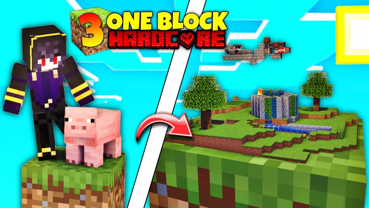 I Built AUTOMATIC Farms🤯On ONE BLOCK Minecraft😰