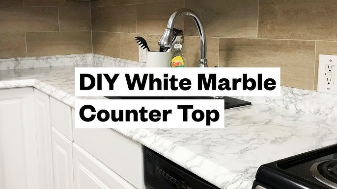 Caramel Marble: How I made My Own Countertop for Much Less