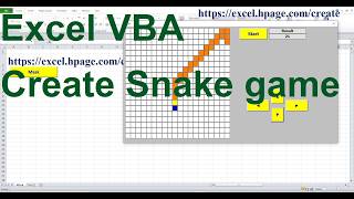 5 Create your own Snake game in Excel VBA Create four hundred label fields