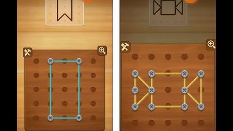 Line Puzzle String Art - Basic - Oak - Level 11 To Level 20