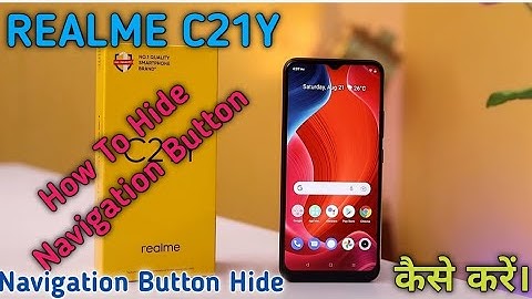 How To Hide Navigation Button in Realme C21Y, Realme C21Y Main Navigation Button Hide Keise Kare,