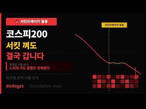 코스피200 청산맵 | 서킷브레이커 발동해도 결국 갑니다