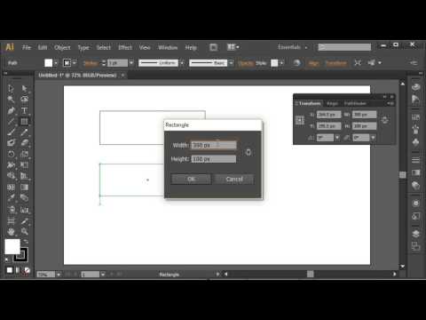 Adobe Illustrator - Basic Drawing Part 1: Rectangle and Ellipse Tool