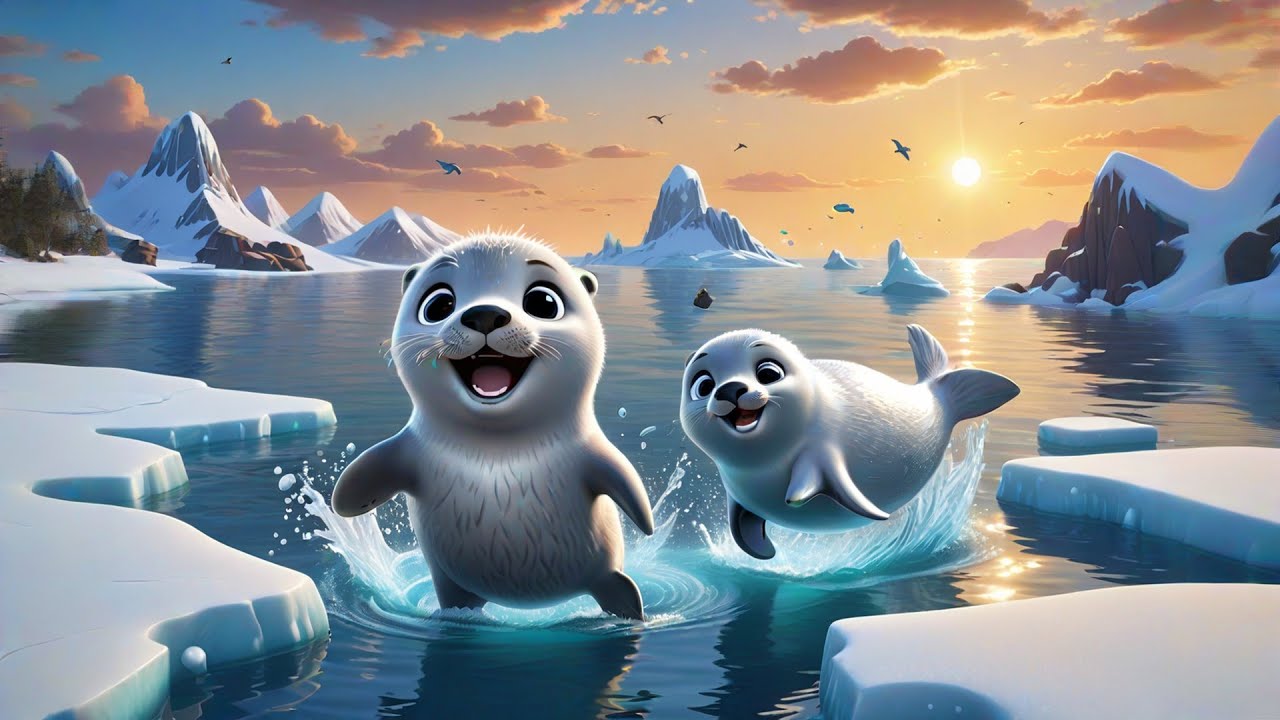 Three Baby Seals Clap Their Fins | Counting & Animal Song for Kids | Ocean Learning Rhyme