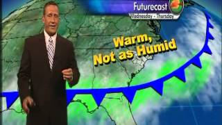 Warm Wednesday but not as humid